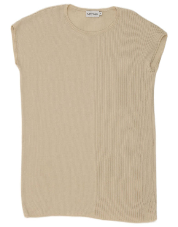 Damski podkoszulek Calvin Klein Longline Vest UK 14 średni beż