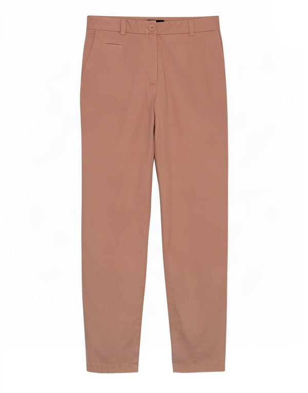 Marks & Spencer Damskie spodnie chino typu slim UK 10 Small W27 L30 Różowa bawełna