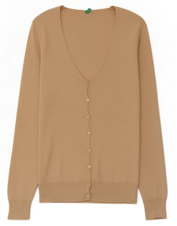 Sweter damski Benetton UK 12, średni beż, bawełna