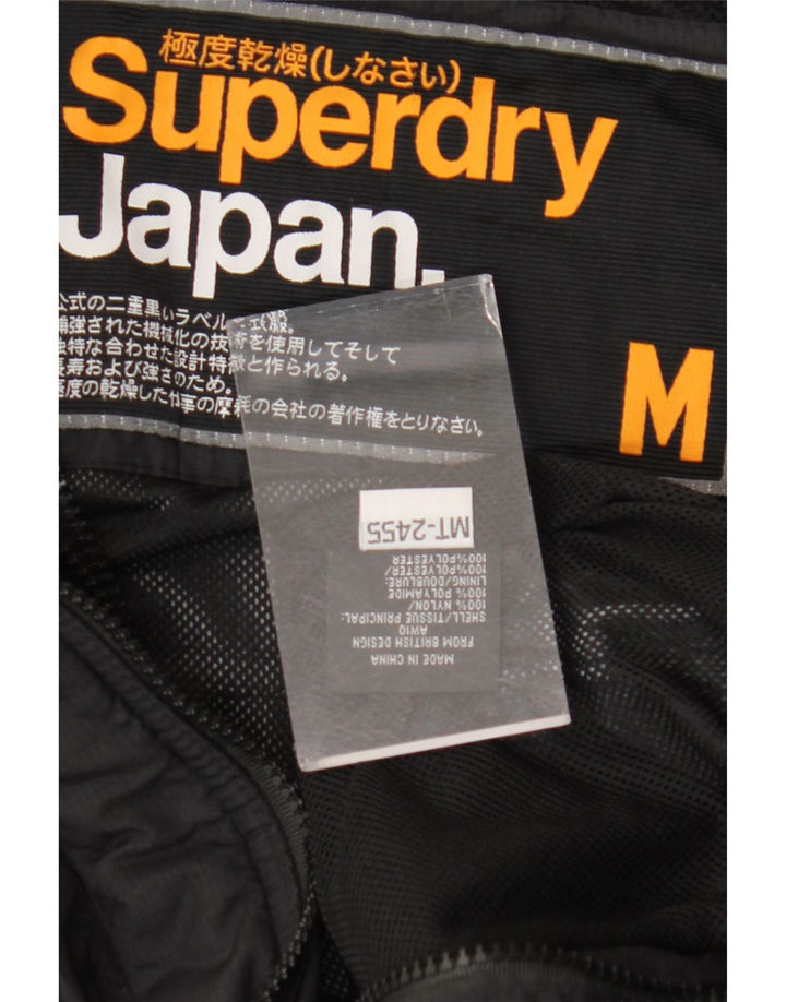 Damska kurtka wiatrówka SUPERDRY UK 14, średni czarny nylon