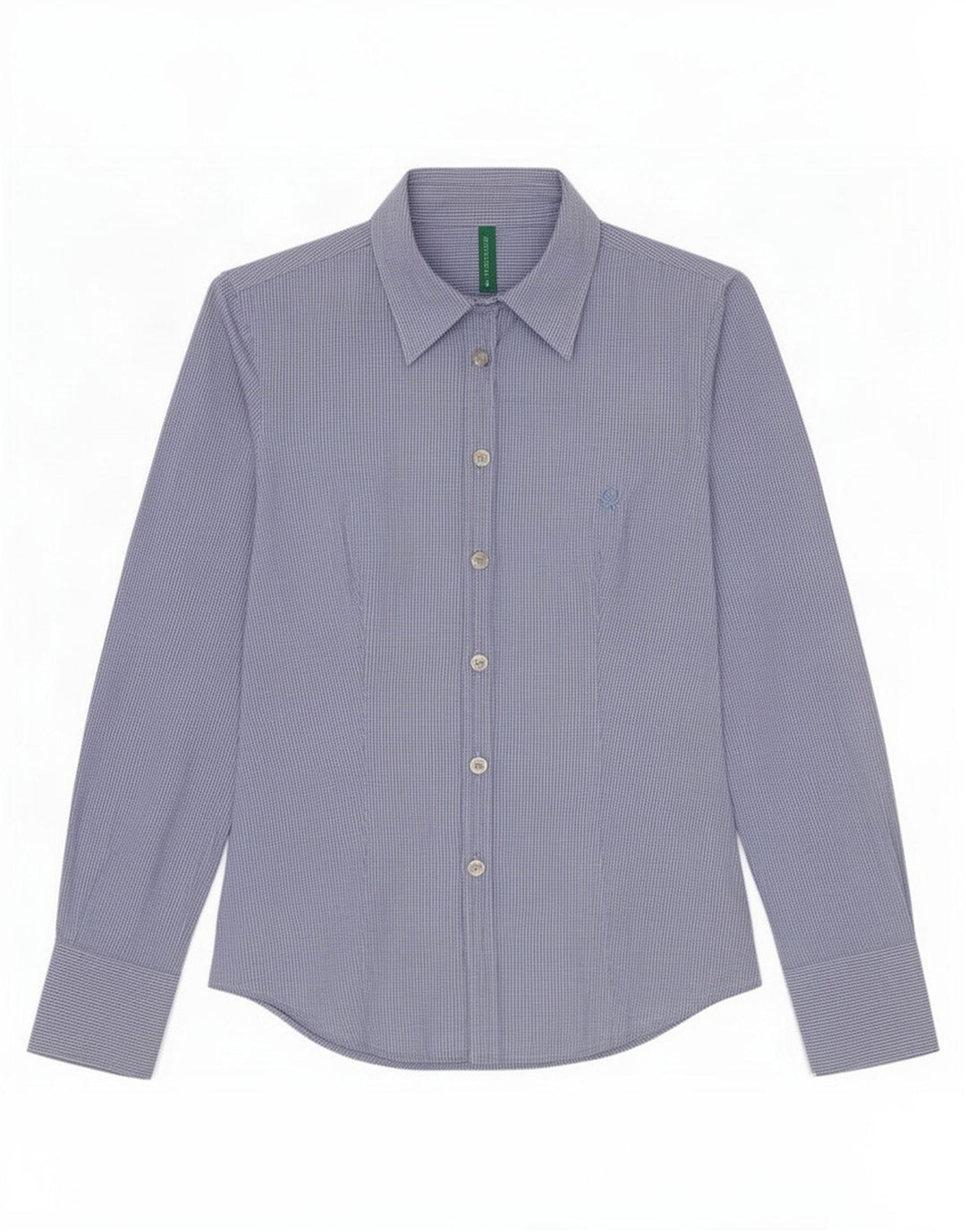 Koszula damska Benetton UK 10 Small Blue Gingham