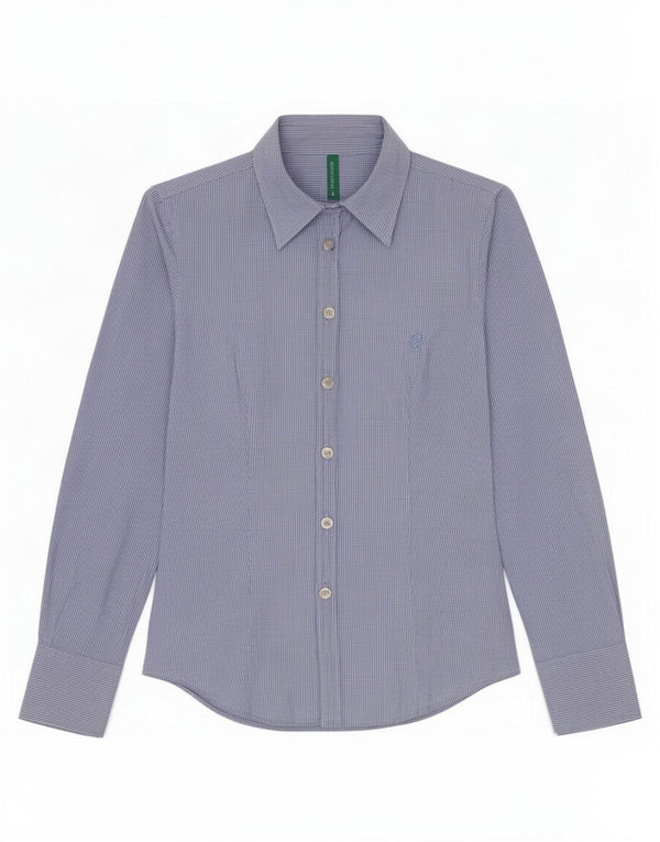Koszula damska Benetton UK 10 Small Blue Gingham