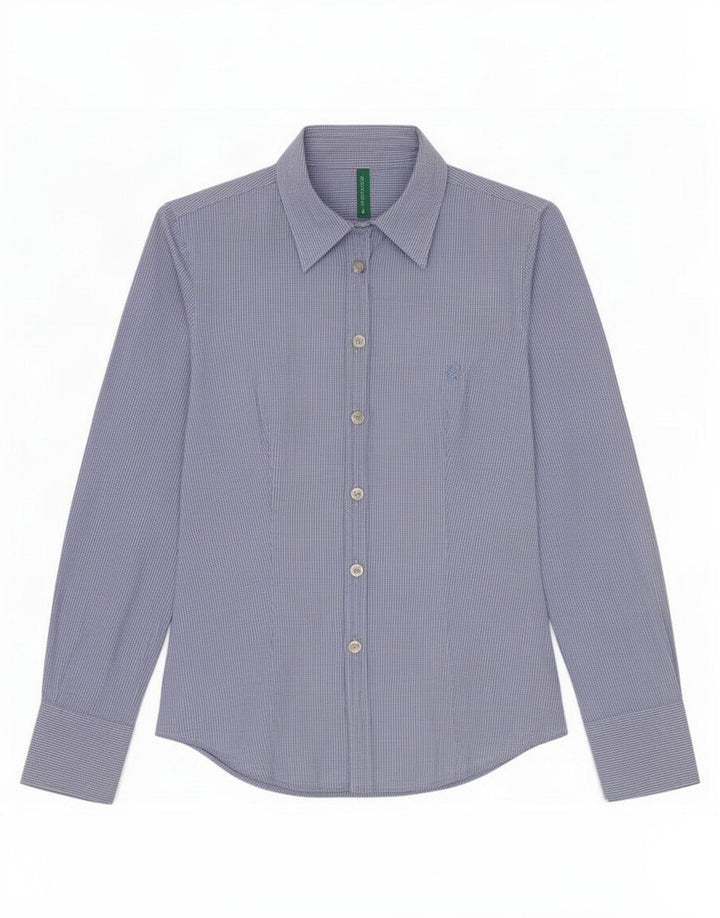 Koszula damska Benetton UK 10 Small Blue Gingham