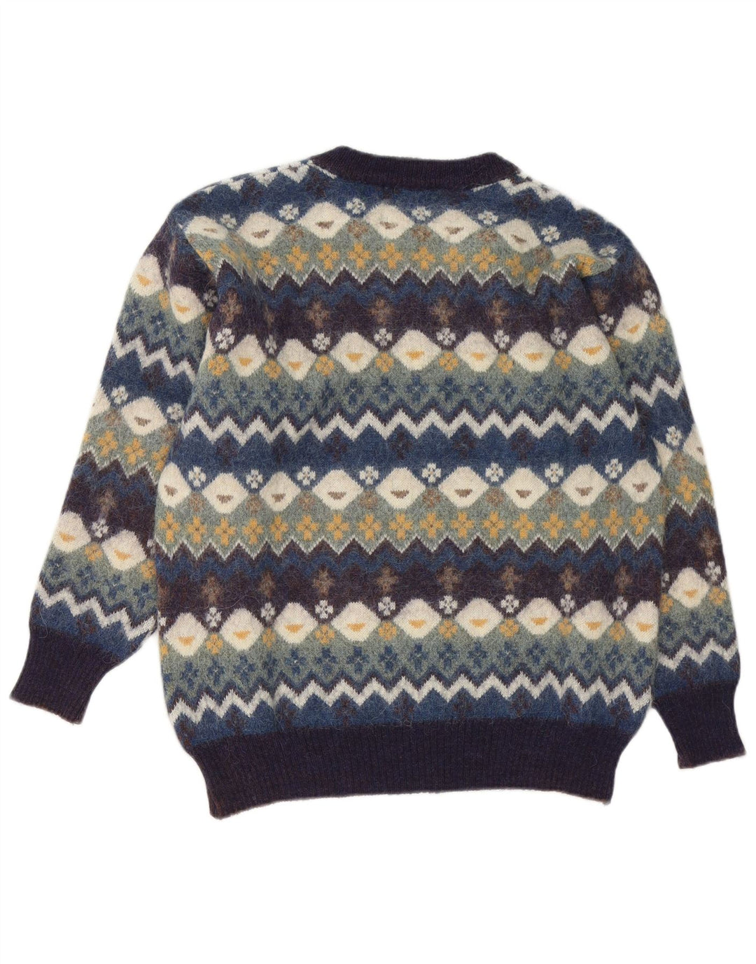 Męski sweter z okrągłym dekoltem Conte of Florence, średni, wielokolorowy