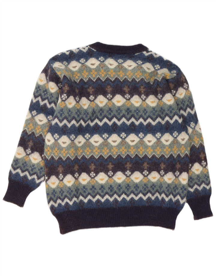 Męski sweter z okrągłym dekoltem Conte of Florence, średni, wielokolorowy