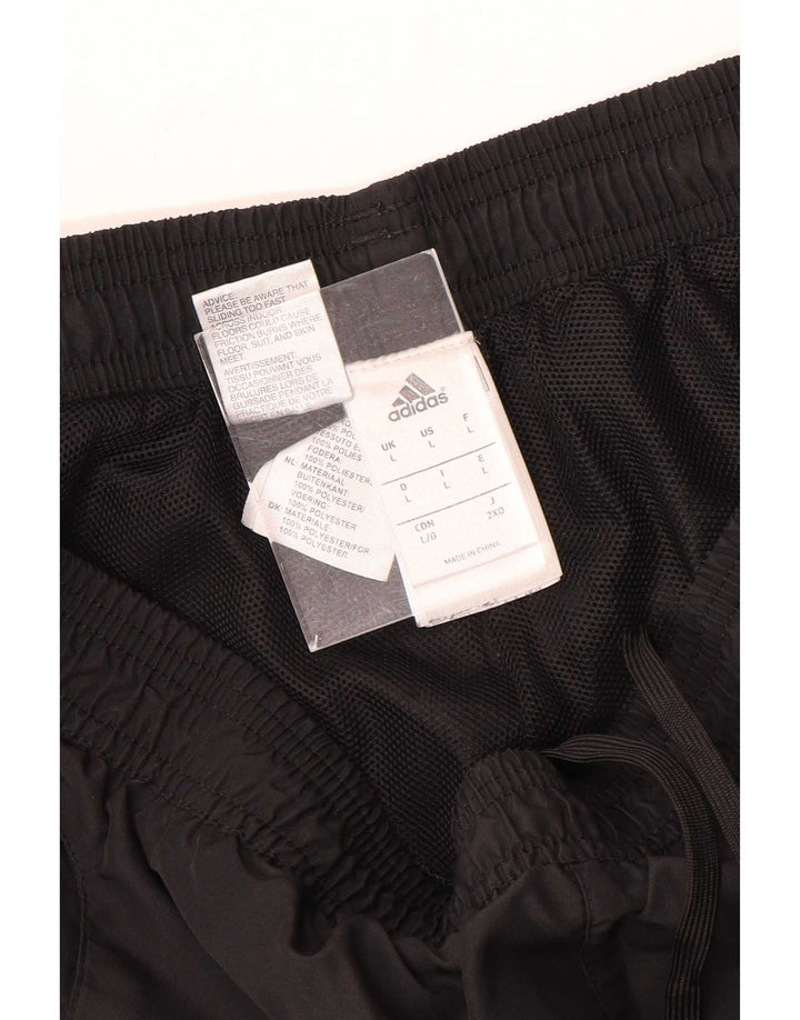 Adidas Męskie spodnie dresowe Joggery, duże, czarne, poliestrowe