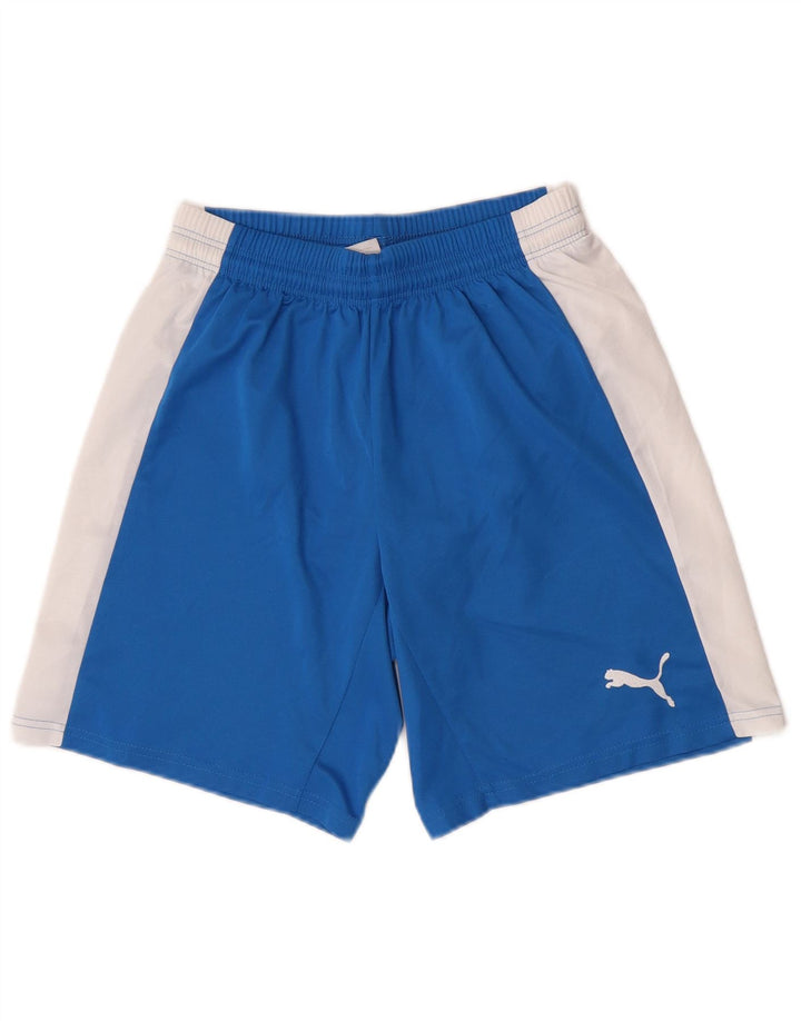 Męskie spodenki sportowe Puma, małe, niebieskie, z blokami kolorów