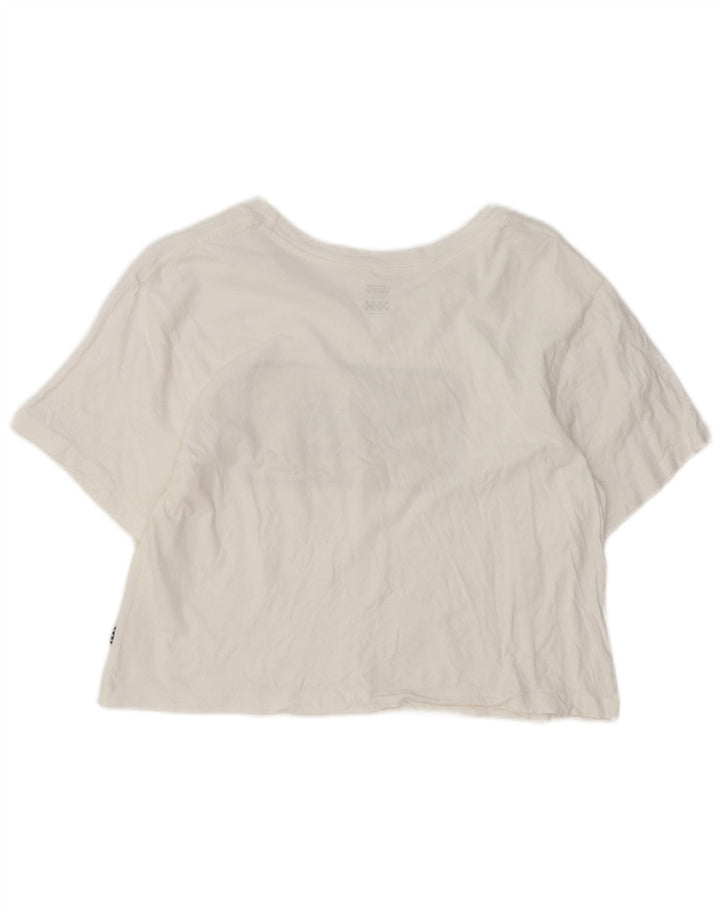 Damski T-shirt Vans Crop Graphic, mały, biały