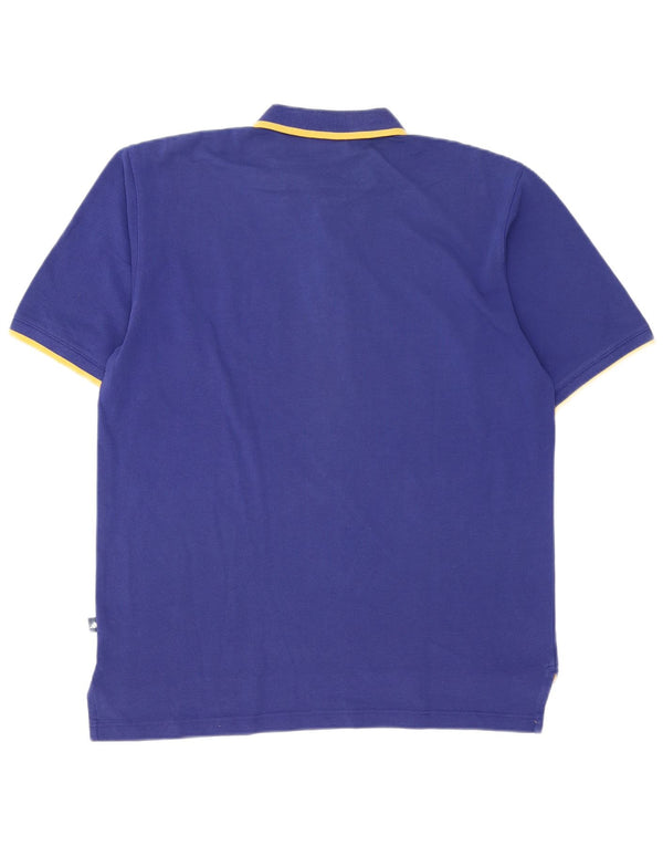 Męska koszulka polo Adidas UK 42/44, duża, granatowa, bawełniana