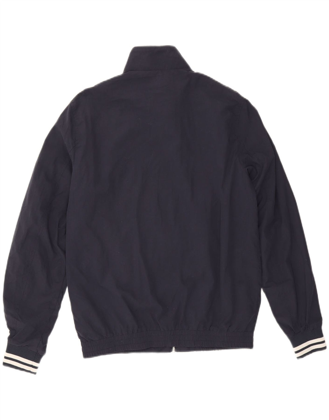 Jack & Jones Mens Bomber Jacket UK 38 Medium Navy Blue Cotton