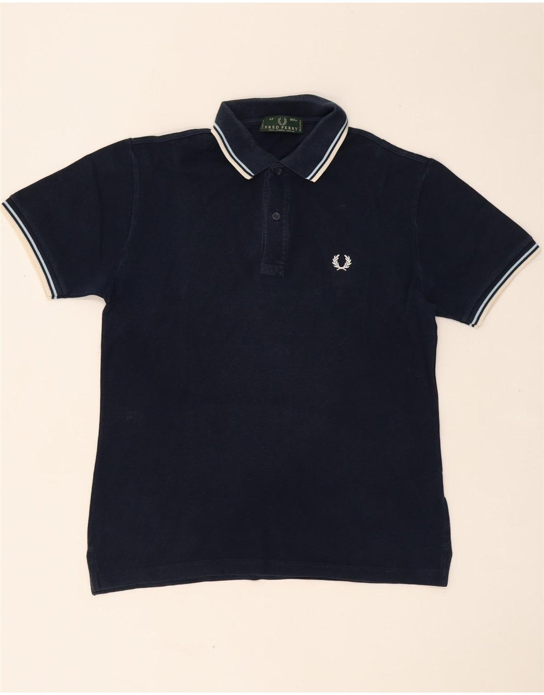 Męska koszulka polo FRED PERRY, średnia, granatowa, bawełniana