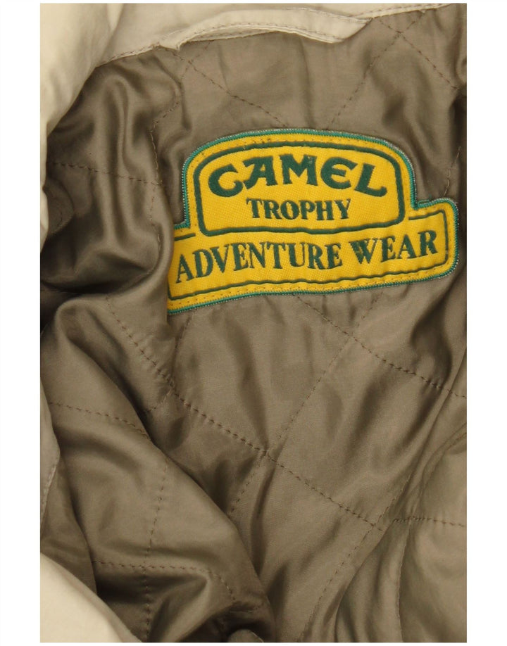 Męska kurtka wiatrówka z kapturem Camel Active UK 48 4XL Beżowy blok kolorów