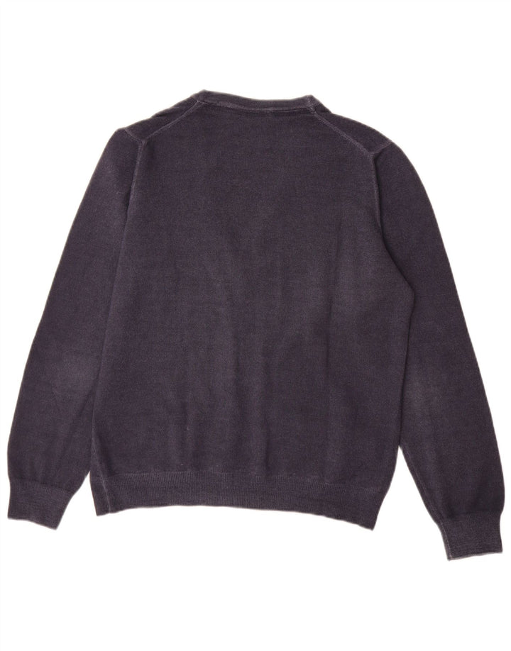 Męski sweter rozpinany Liu Jo, duży, granatowy, wełniany