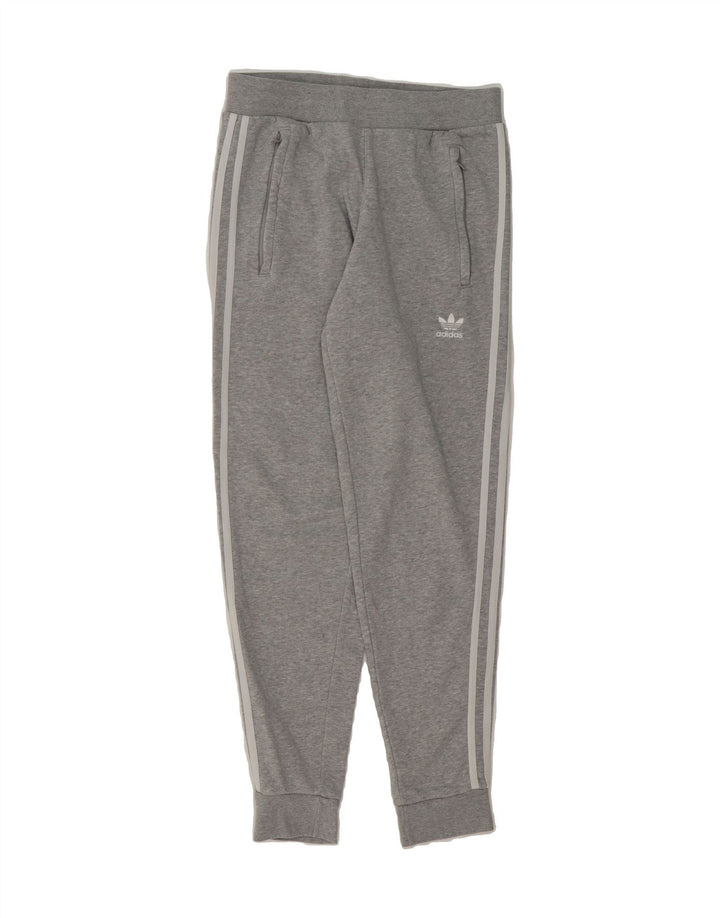 ADIDAS Mens Tracksuit Trousers Joggers Small  Grey Cotton Vintage Adidas and Second-Hand Adidas from Messina Hembry 