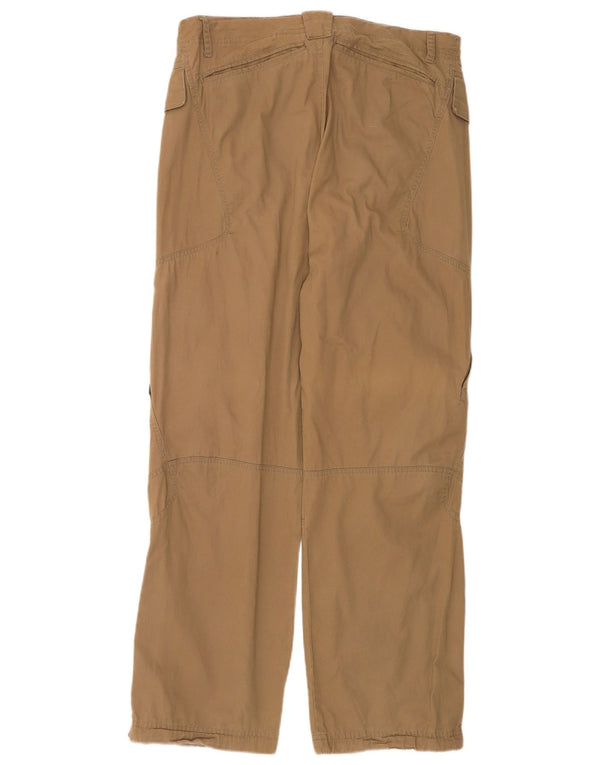 Nike Mens Straight Cargo Trousers Medium W30 L30 Beige Cotton