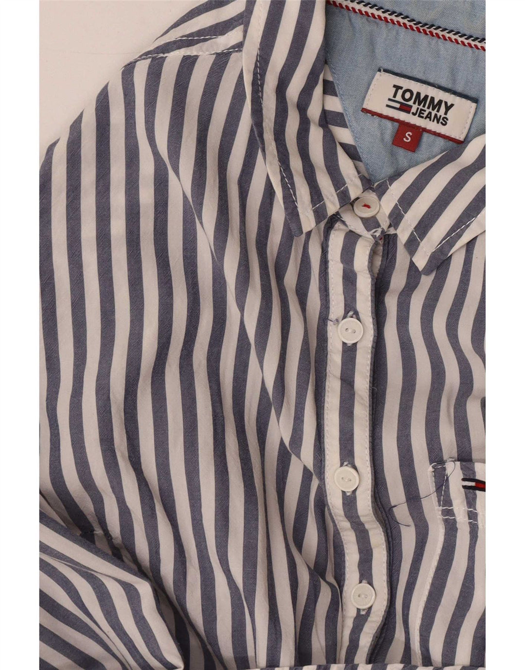 Koszula damska Tommy Hilfiger UK 10 Small Blue Pinstripe