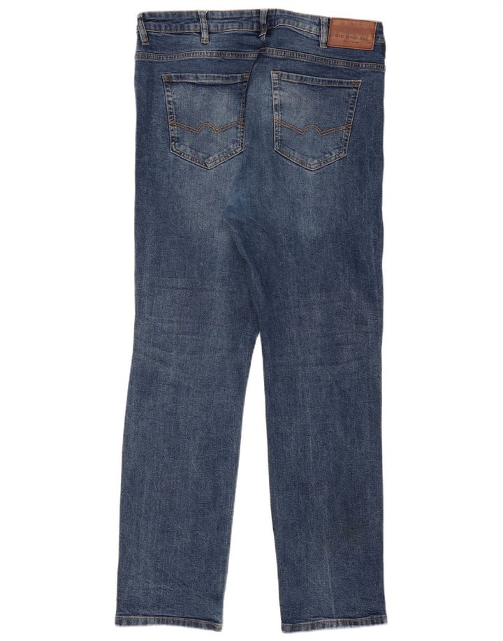 Męskie proste dżinsy Ben Sherman W38 L31 Niebieskie bawełniane