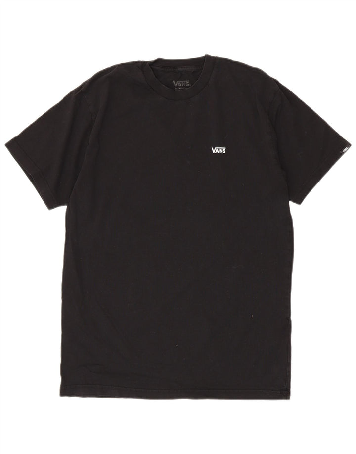Męski T-shirt Vans o klasycznym kroju, średni czarny, bawełniany