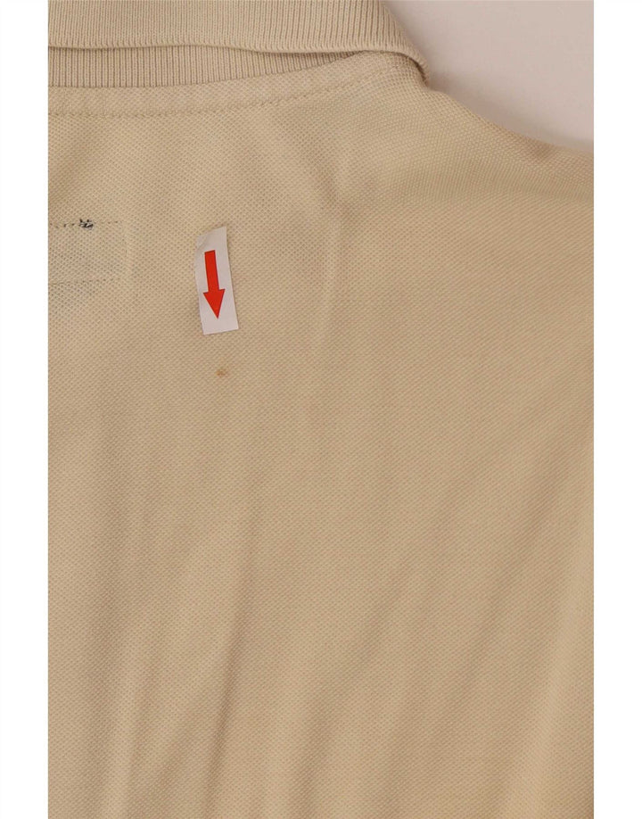 Męska koszulka polo Calvin Klein Jeans, średnio beżowa, bawełniana
