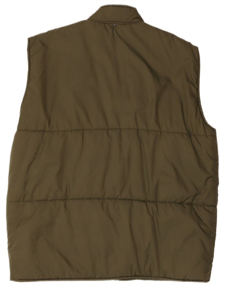 Vintage męska kamizelka UK 42 XL Khaki, poliamid
