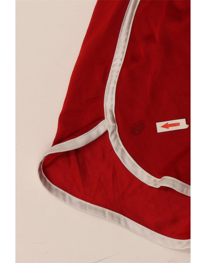 Damskie spodenki sportowe Russell Athletic UK 10, małe, czerwone, poliestrowe