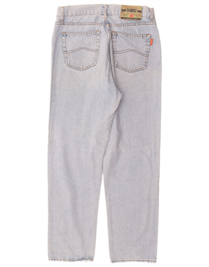 Damskie jeansy z wysokim stanem CASUCCI IT 50 XL W28 L29 Niebieskie bawełniane