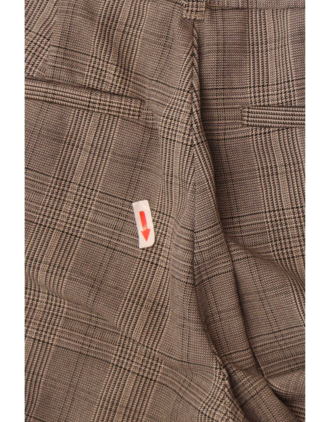 Spodnie damskie Zara Slim Chino, małe W26 L25, szara krata