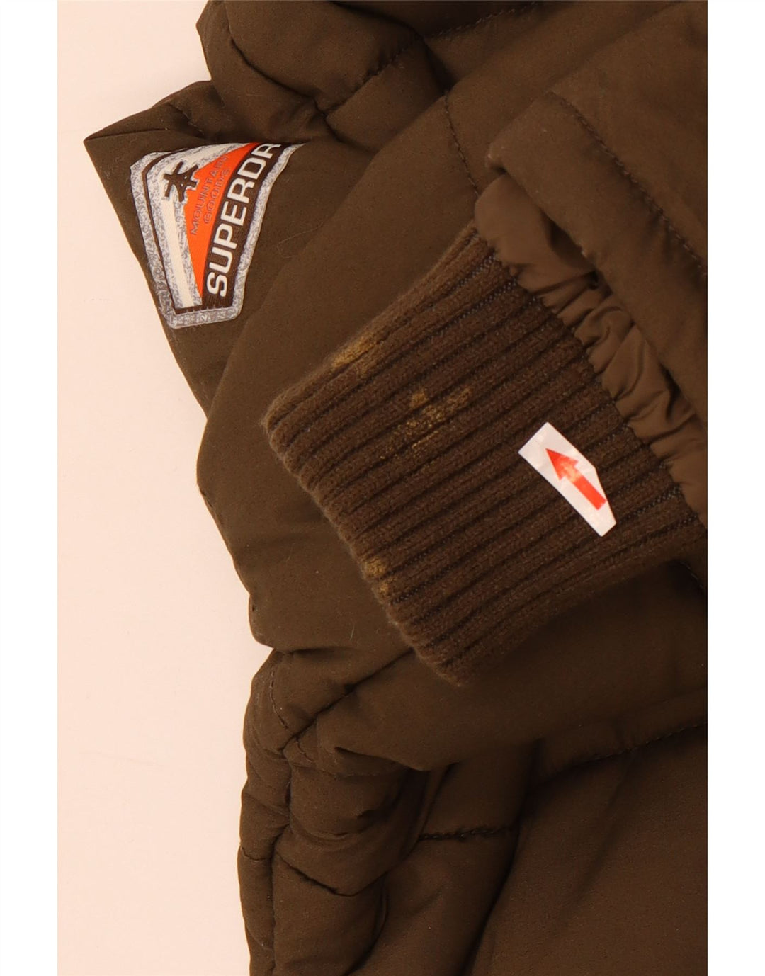 Męska ocieplana kurtka z kapturem Superdry UK 38, średni khaki, poliester