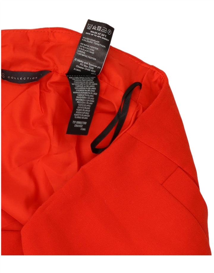 Marks & Spencer Damska spódnica mini UK 12 Medium W30 Czerwony poliester
