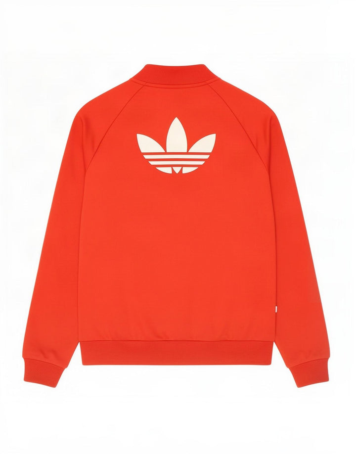 Damska kurtka dresowa Adidas z grafiką, UK 12, średni czerwony poliester