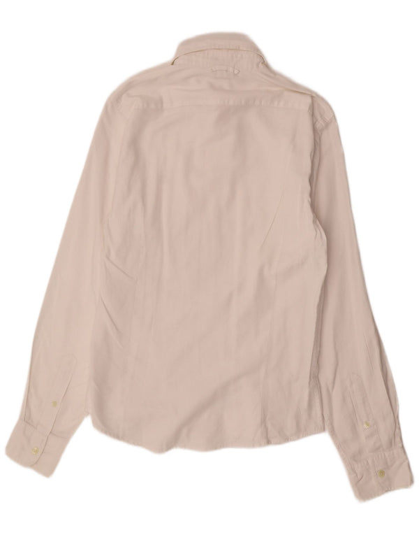 FRANKLIN MARSHALL Męska koszula slim fit w kolorze średniej bieli