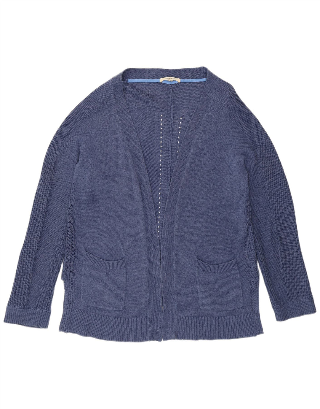 Damski sweter rozpinany White Stuff UK 16, duży, niebieski, bawełniany