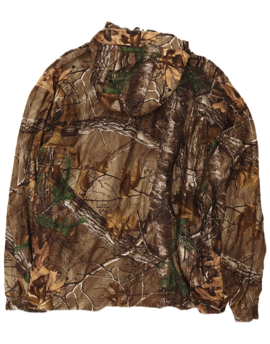 Męska kurtka bomber z kapturem Gamehide UK 44 2XL Brązowy poliester w kamuflażu