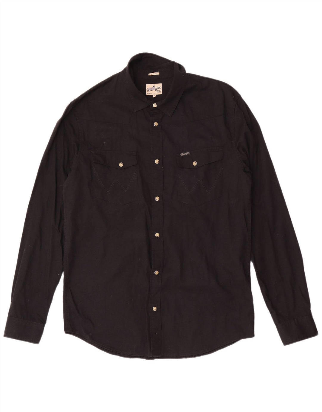 Koszula męska Wrangler Slim Fit XL, czarna, bawełniana