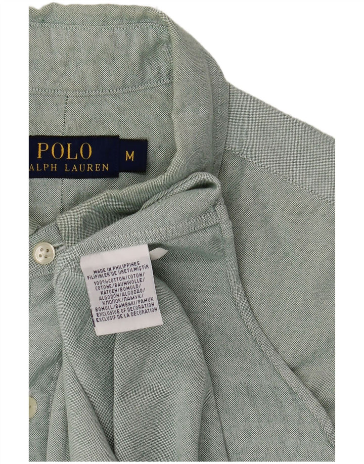 POLO RALPH LAUREN Koszula męska, bawełniana, w kolorze średnio zielonym