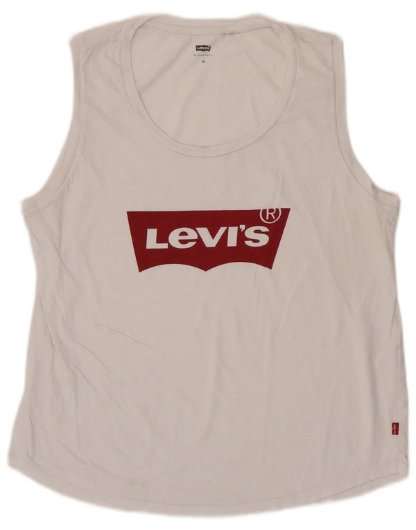 Damska kamizelka z grafiką Levi's Top UK 12 Medium White