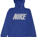 Męski sweter z kapturem Nike z grafiką, mały, niebieski, bawełniany