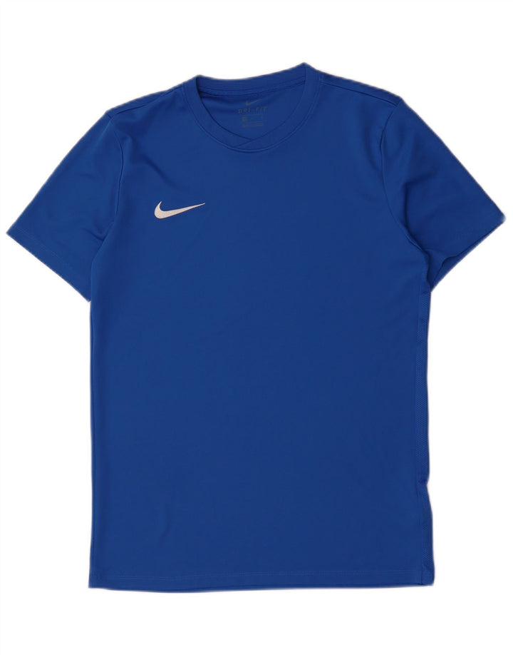 Męski T-shirt NIKE Dri Fit, średni niebieski poliester