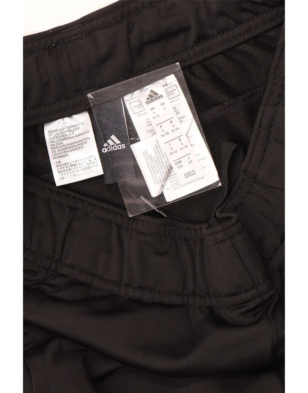 Damskie spodnie dresowe Adidas Joggers UK 8/10 Mały czarny poliester