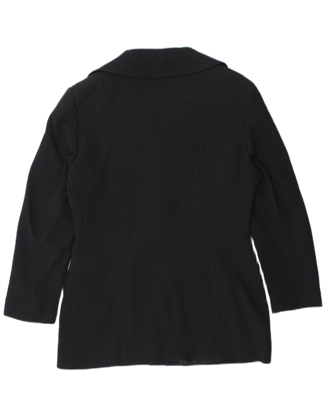 Vintage damska marynarka zapinana na 4 guziki IT 48 XL granatowa wełna