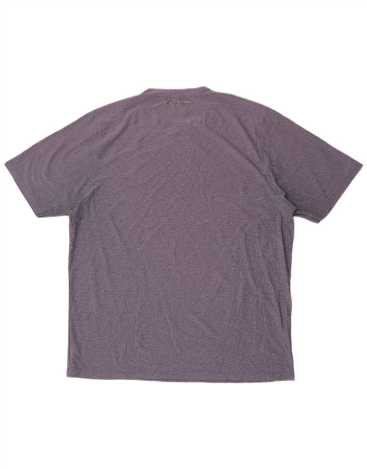 UNDER ARMOUR Męski T-shirt Top XL Fioletowy Nakrapiany