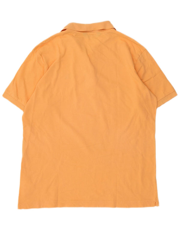 Kappa Mens Polo Shirt Large Orange Cotton