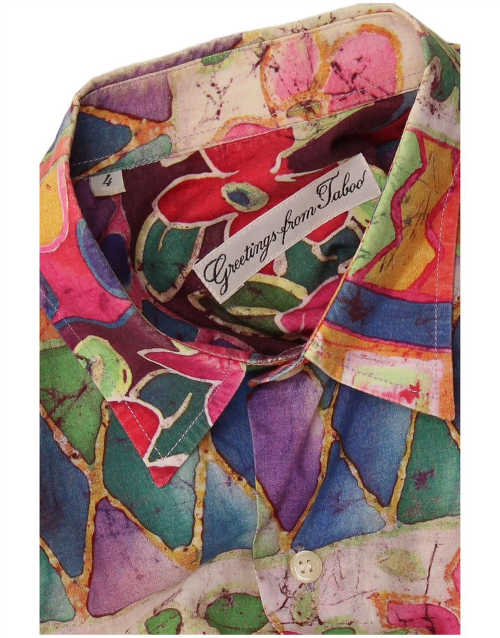 Męska koszula z krótkim rękawem VINTAGE, duża, wielokolorowa, geometryczna