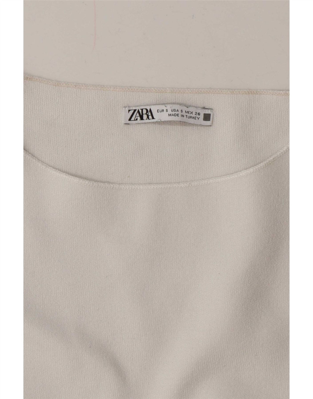 Bluzka damska Zara Crop Batwing Top UK 8 Small White