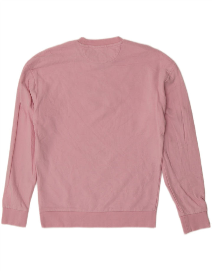 Damska bluza z grafiką Hugo Boss, UK 14, średnia różowa bawełna
