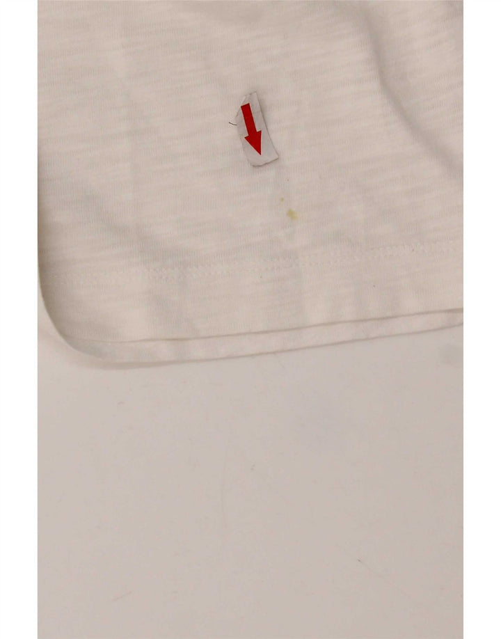 T-shirt damski Calvin Klein Jeans Top UK 14 Średni biały