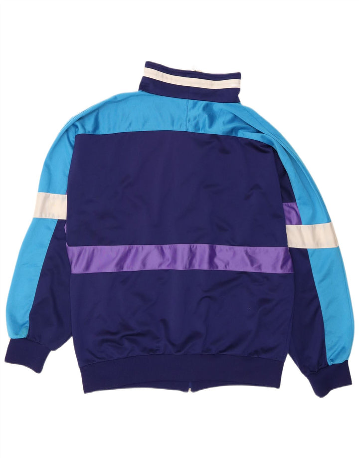 Pełny dres męski w panterkę, UK 46/48 XL, granatowy, poliester z blokami kolorów