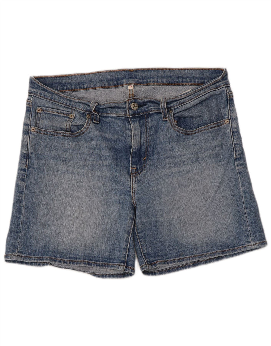 Damskie spodenki jeansowe LEVI'S W31 Średnioniebieskie, bawełniane