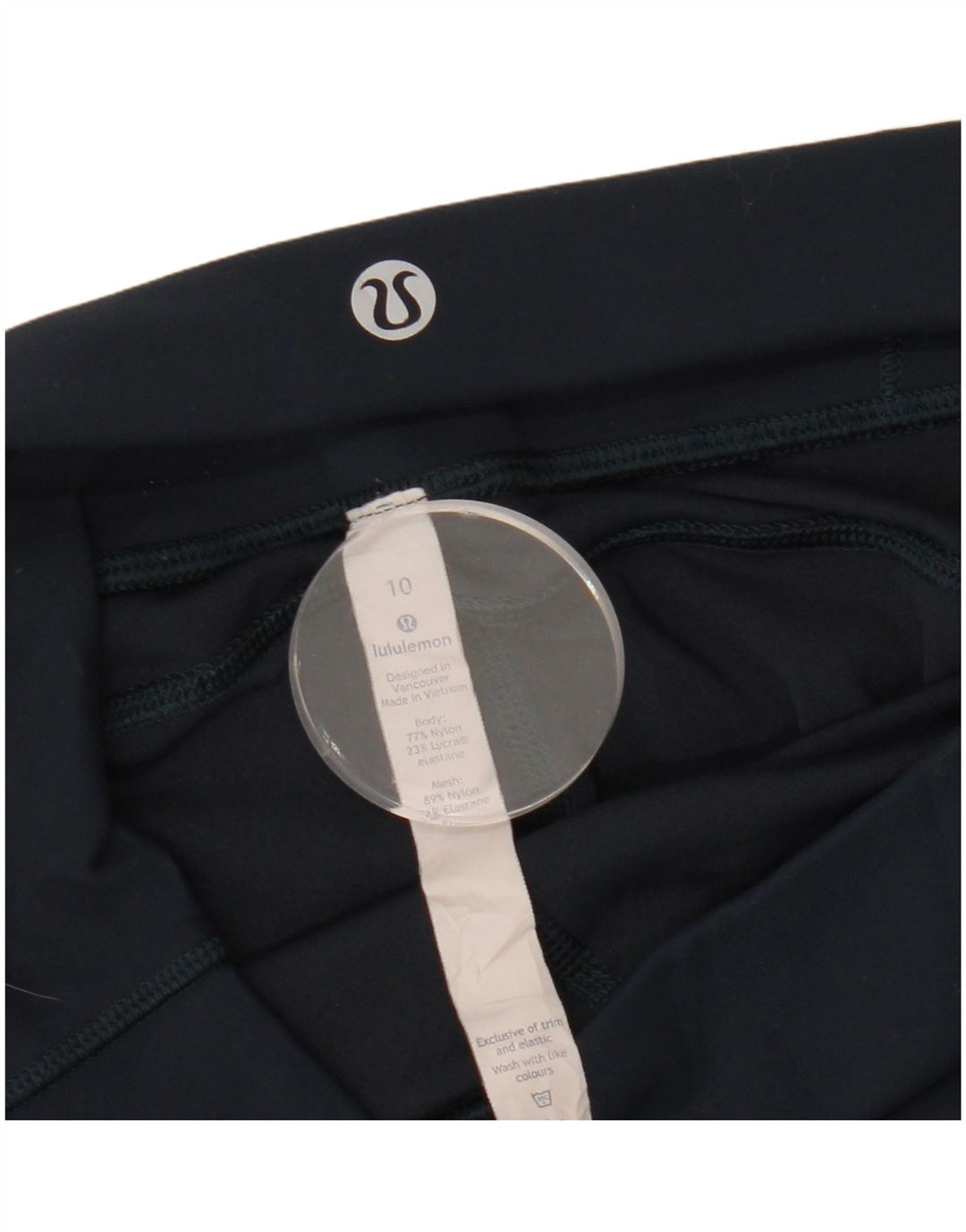 Legginsy damskie LULULEMON US 10, duże, granatowe, nylonowe