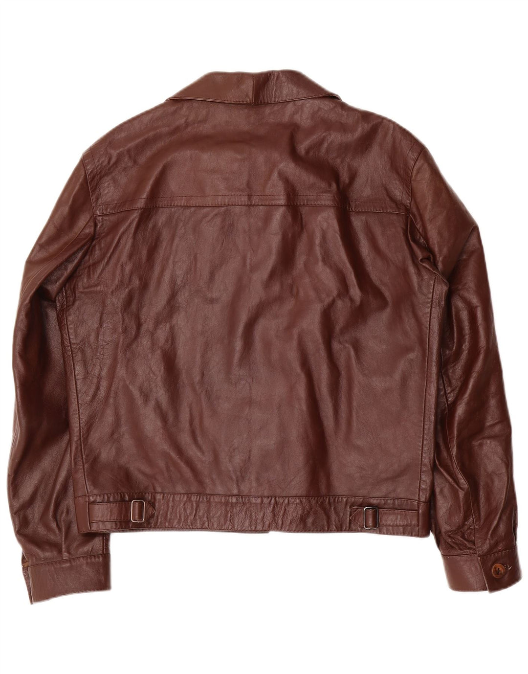 Męska kurtka skórzana VINTAGE UK 38 Średni brąz